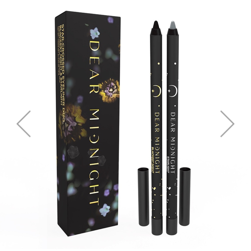 DEAR MIDNIGHT
Star-Crossed Eyeliner Duo
Blackest Night / Starlight